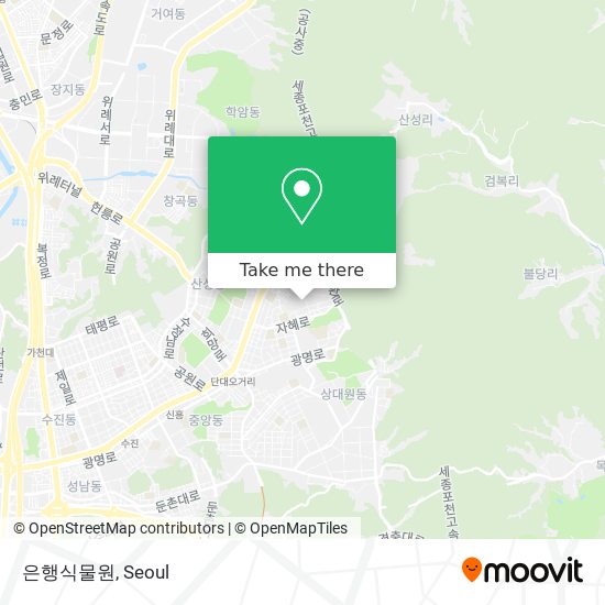 은행식물원 map