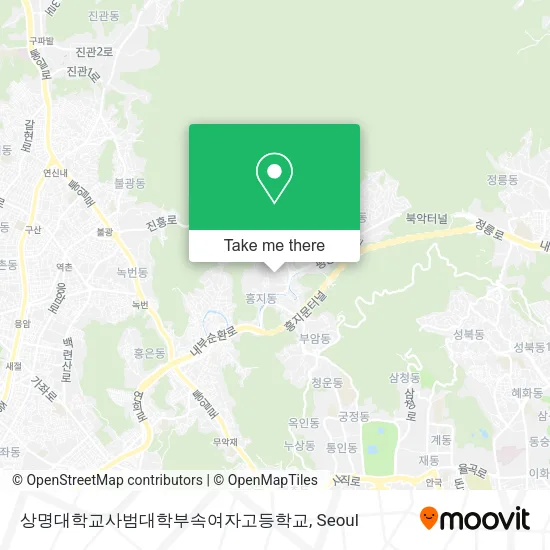 상명대학교사범대학부속여자고등학교 map