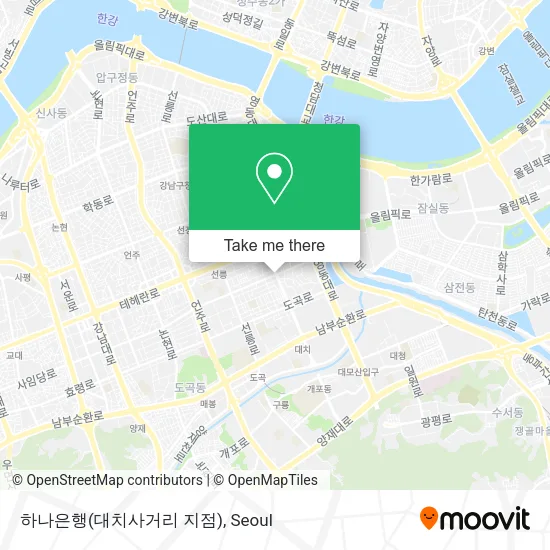 하나은행(대치사거리 지점) map