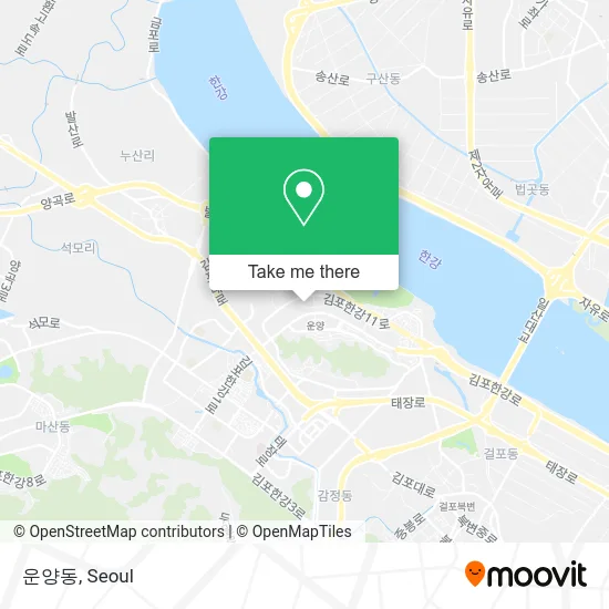 운양동 map