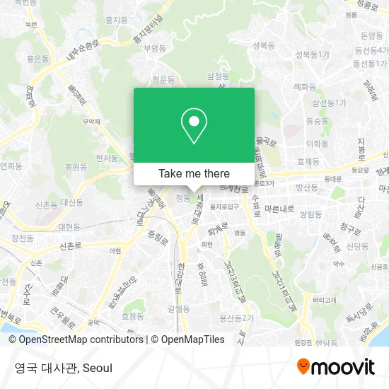 영국 대사관 map