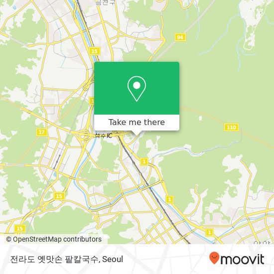 전라도 옛맛손 팥칼국수 map