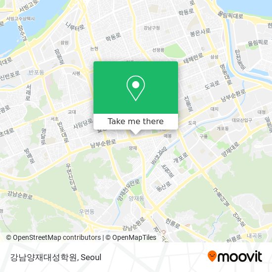 강남양재대성학원 map