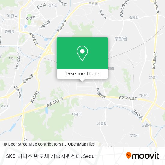 SK하이닉스 반도체 기술지원센터 map