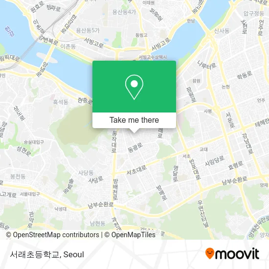 서래초등학교 map