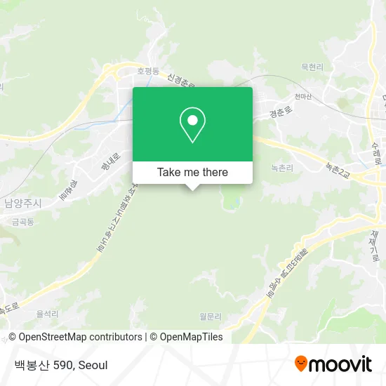 백봉산 590 map