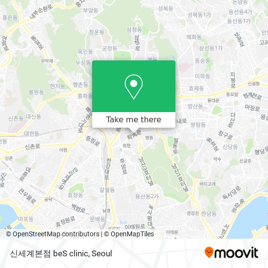 신세계본점 beS clinic map