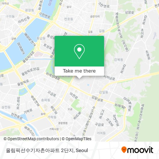 올림픽선수기자촌아파트 2단지 map