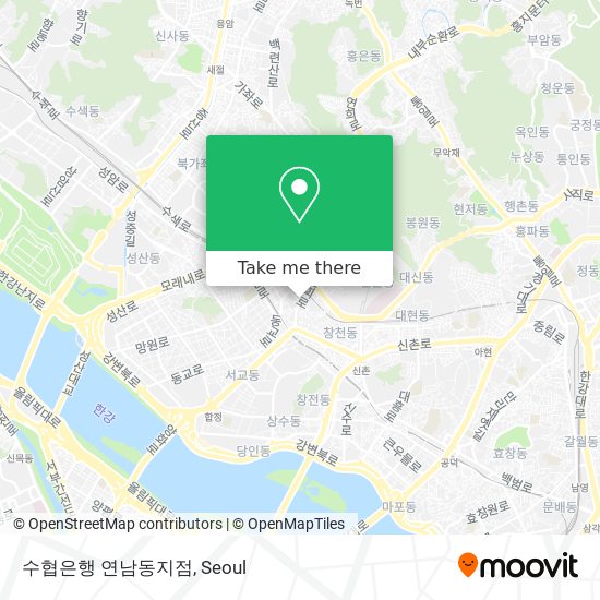 수협은행 연남동지점 map