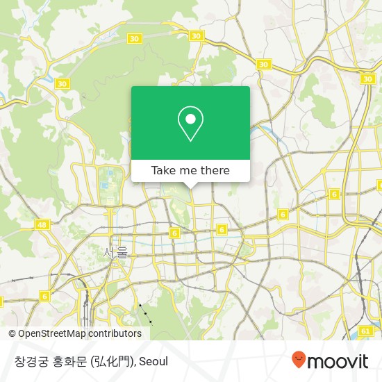 창경궁 홍화문 (弘化門) map