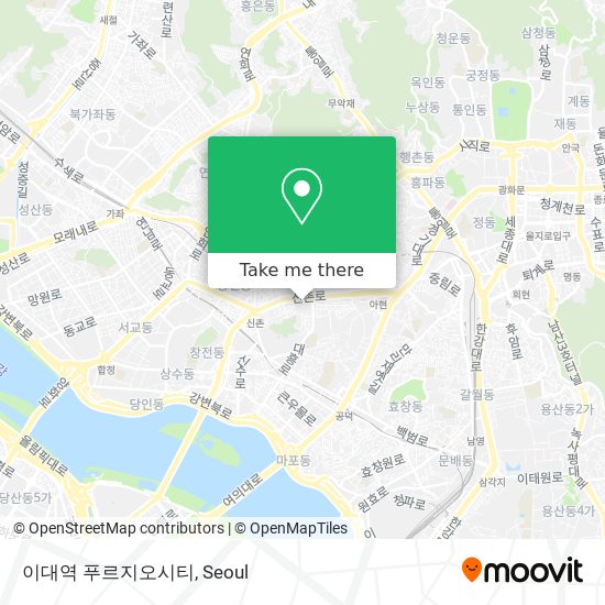 이대역 푸르지오시티 map