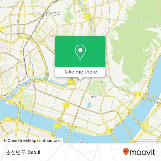 춘선만두 map