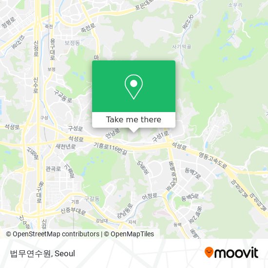 법무연수원 map