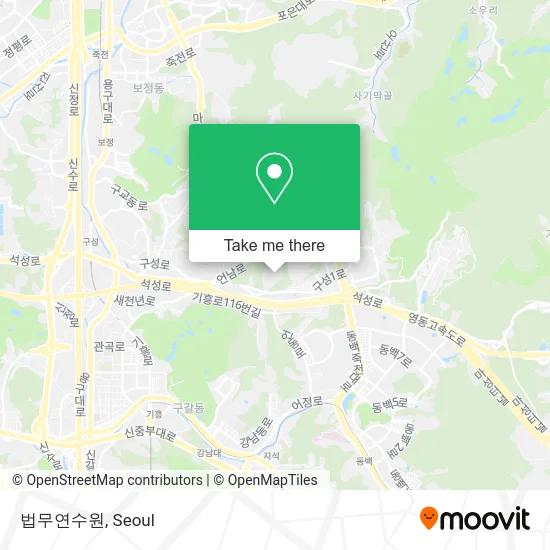 법무연수원 map
