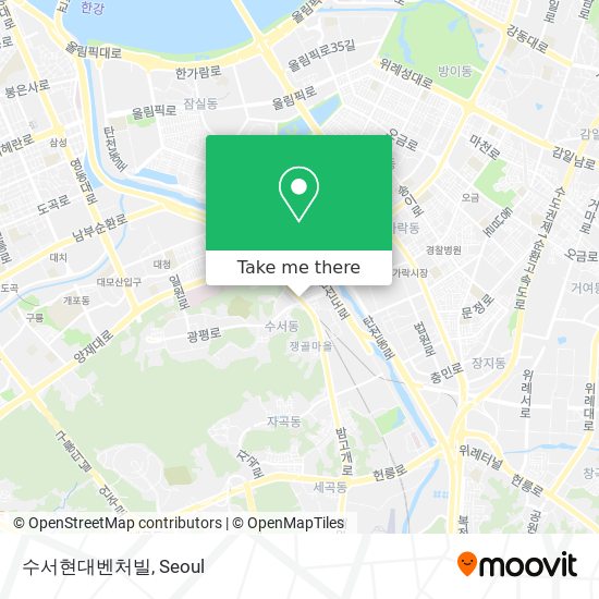 수서현대벤처빌 map
