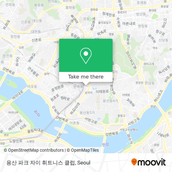 용산 파크 자이 휘트니스 클럽 map