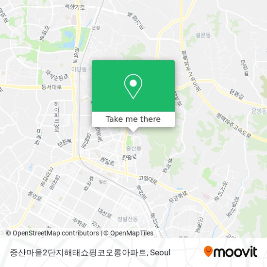 중산마을2단지해태쇼핑코오롱아파트 map