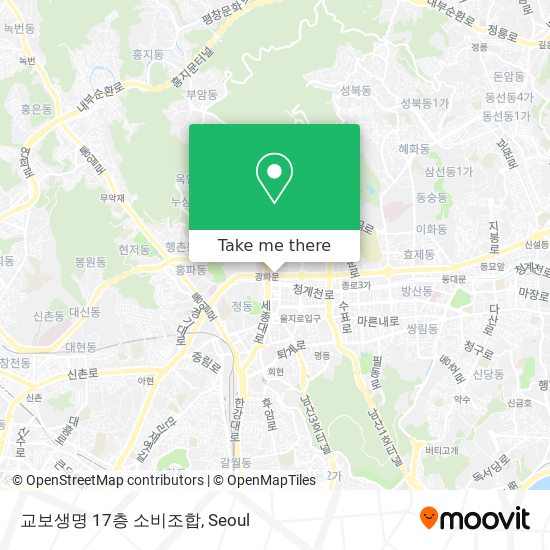 교보생명 17층 소비조합 map