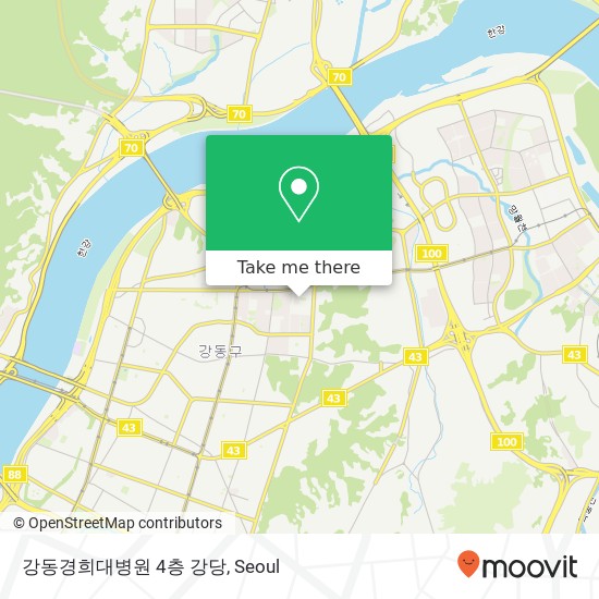 강동경희대병원 4층 강당 map