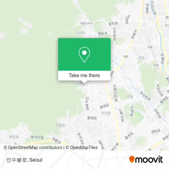 인수봉로 map