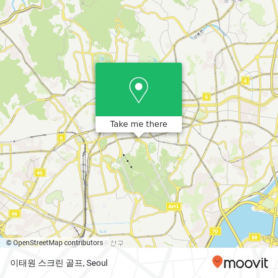 이태원 스크린 골프 map