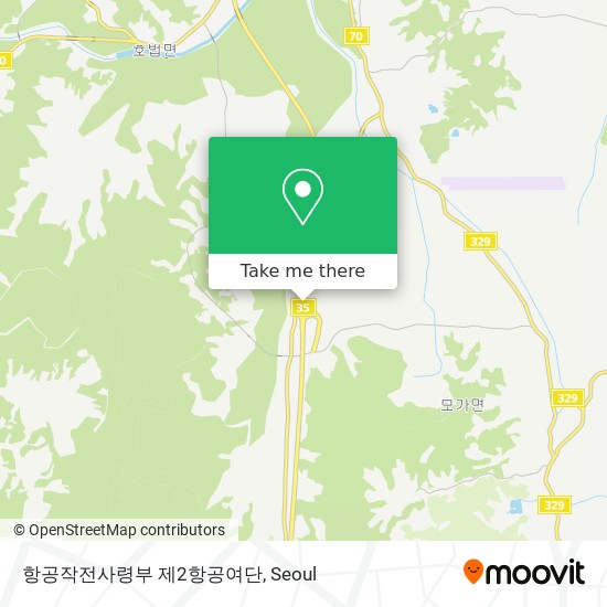 항공작전사령부 제2항공여단 map