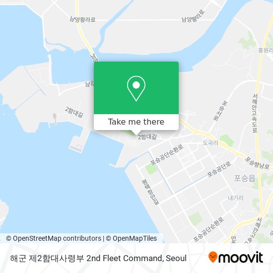 해군 제2함대사령부 2nd Fleet Command map
