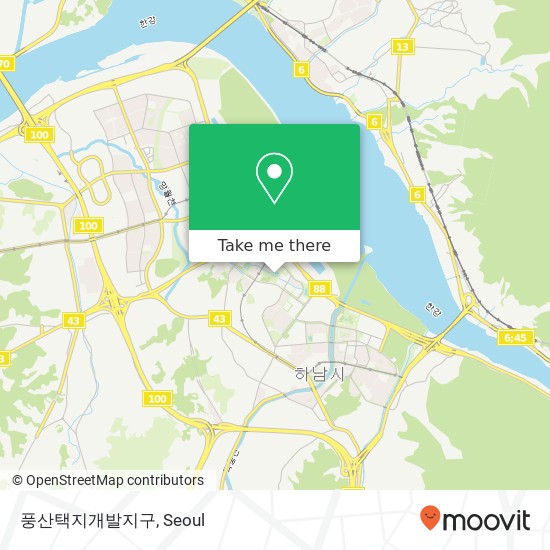 풍산택지개발지구 map