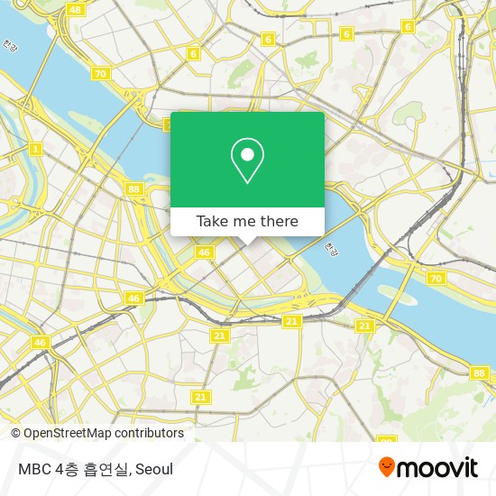 MBC 4층 흡연실 map