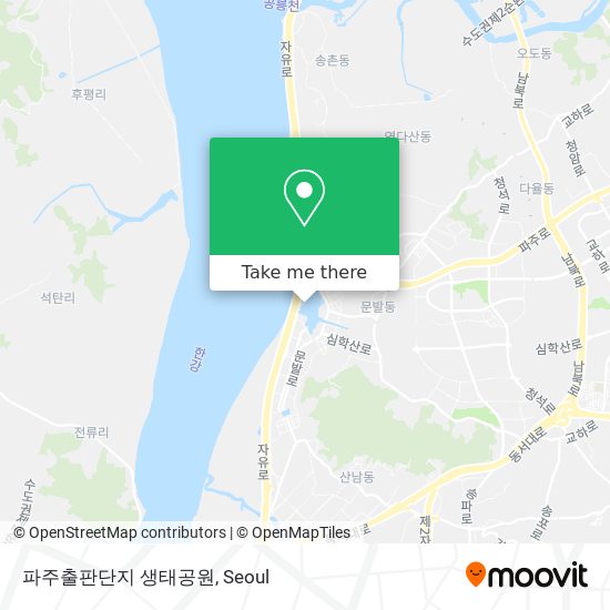 파주출판단지 생태공원 map