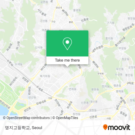 명지고등학교 map