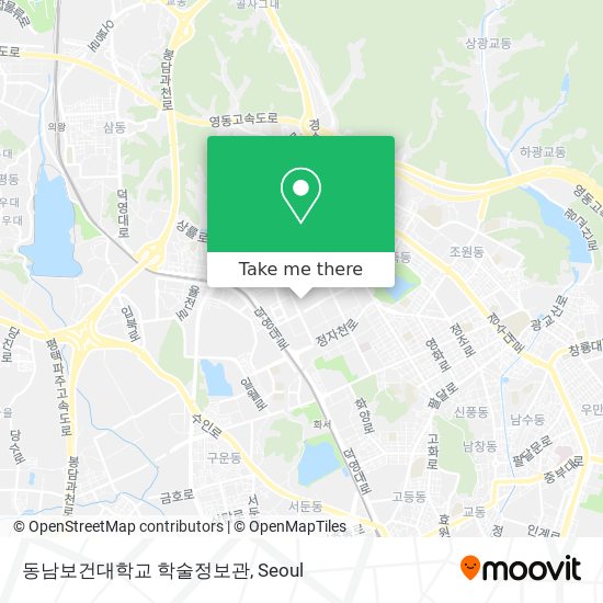 동남보건대학교 학술정보관 map