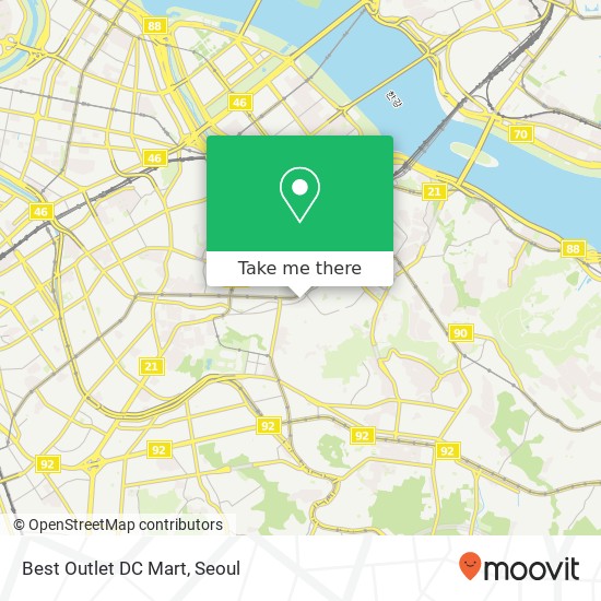 Best Outlet DC Mart map