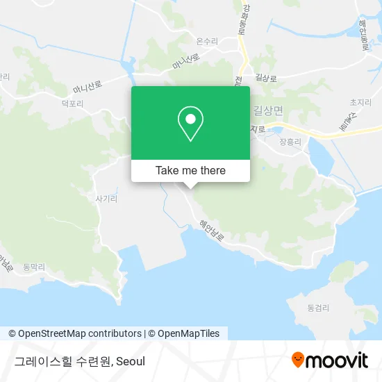 그레이스힐 수련원 map
