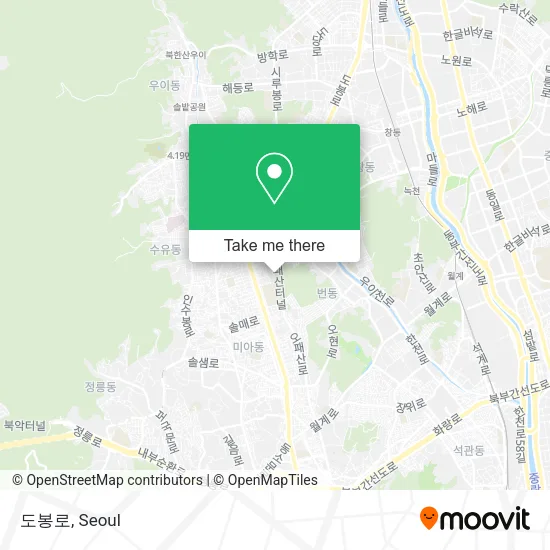 도봉로 map