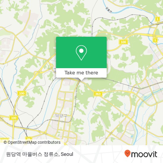 원당역 마을버스 정류소 map