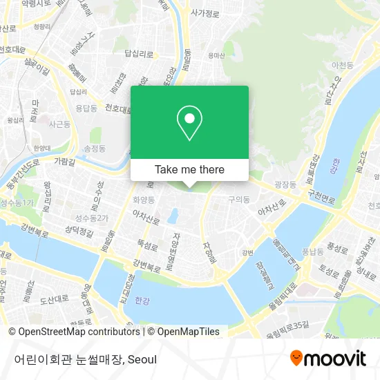 어린이회관 눈썰매장 map
