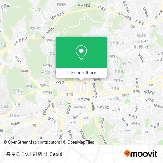 종로경찰서 민원실 map