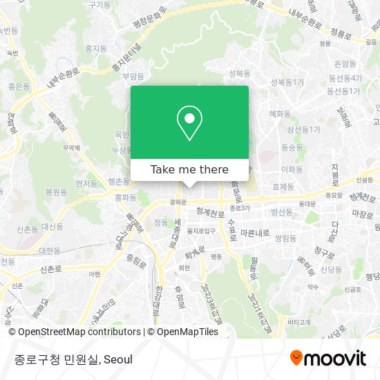 종로구청 민원실 map