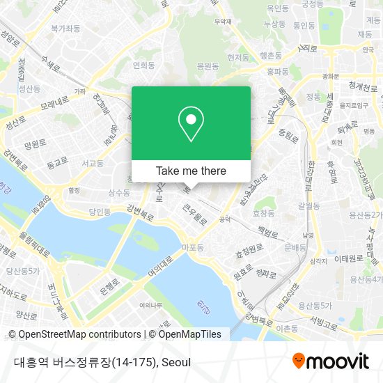 대흥역 버스정류장(14-175) map