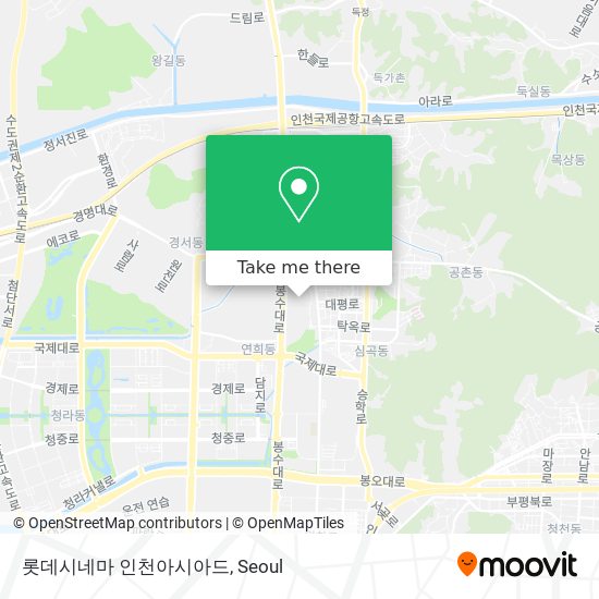 롯데시네마 인천아시아드 map