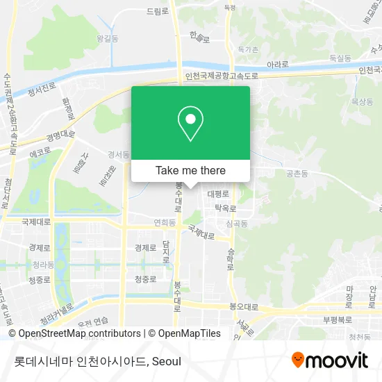 롯데시네마 인천아시아드 map