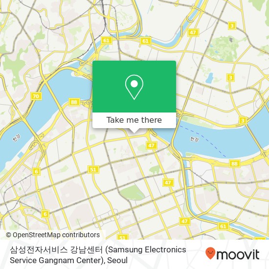 삼성전자서비스 강남센터 (Samsung Electronics Service Gangnam Center) map