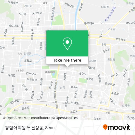 청담어학원 부천상동 map