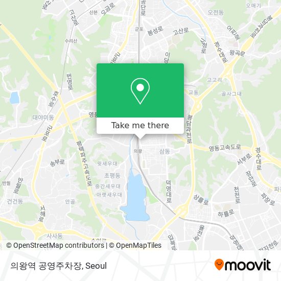 의왕역 공영주차장 map