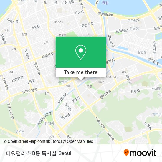 타워팰리스 B동 독서실 map