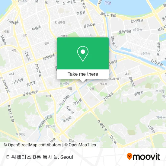 타워팰리스 B동 독서실 map