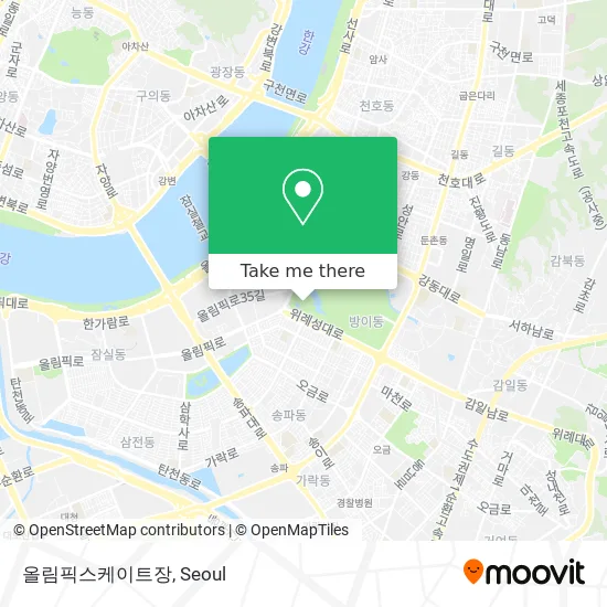 올림픽스케이트장 map
