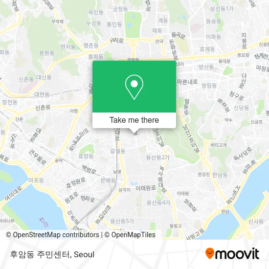 후암동 주민센터 map