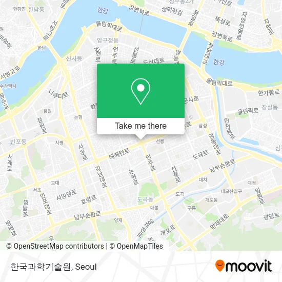 한국과학기술원 map